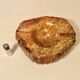 Vintage ochre alabaster ashtray by Romano Bianchi vintage 1960 marble