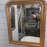 Old Louis Philippe style gilded mirror, 100×83cms