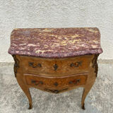 Louis XV style chest of drawers in rosewood