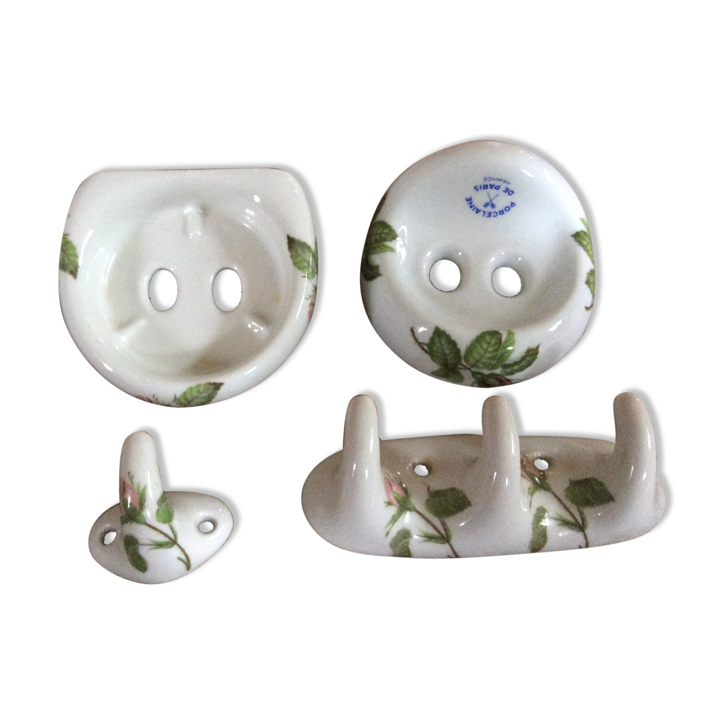 Set de patères et porte savon
