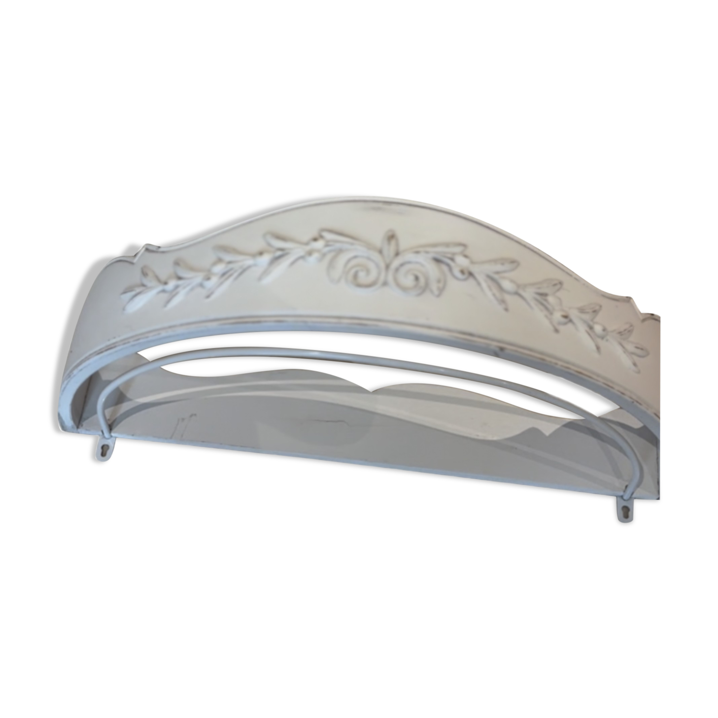 Hanging canvas headboard