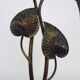 Magnificent floral and foliage lamp, Art Deco style, 1980s