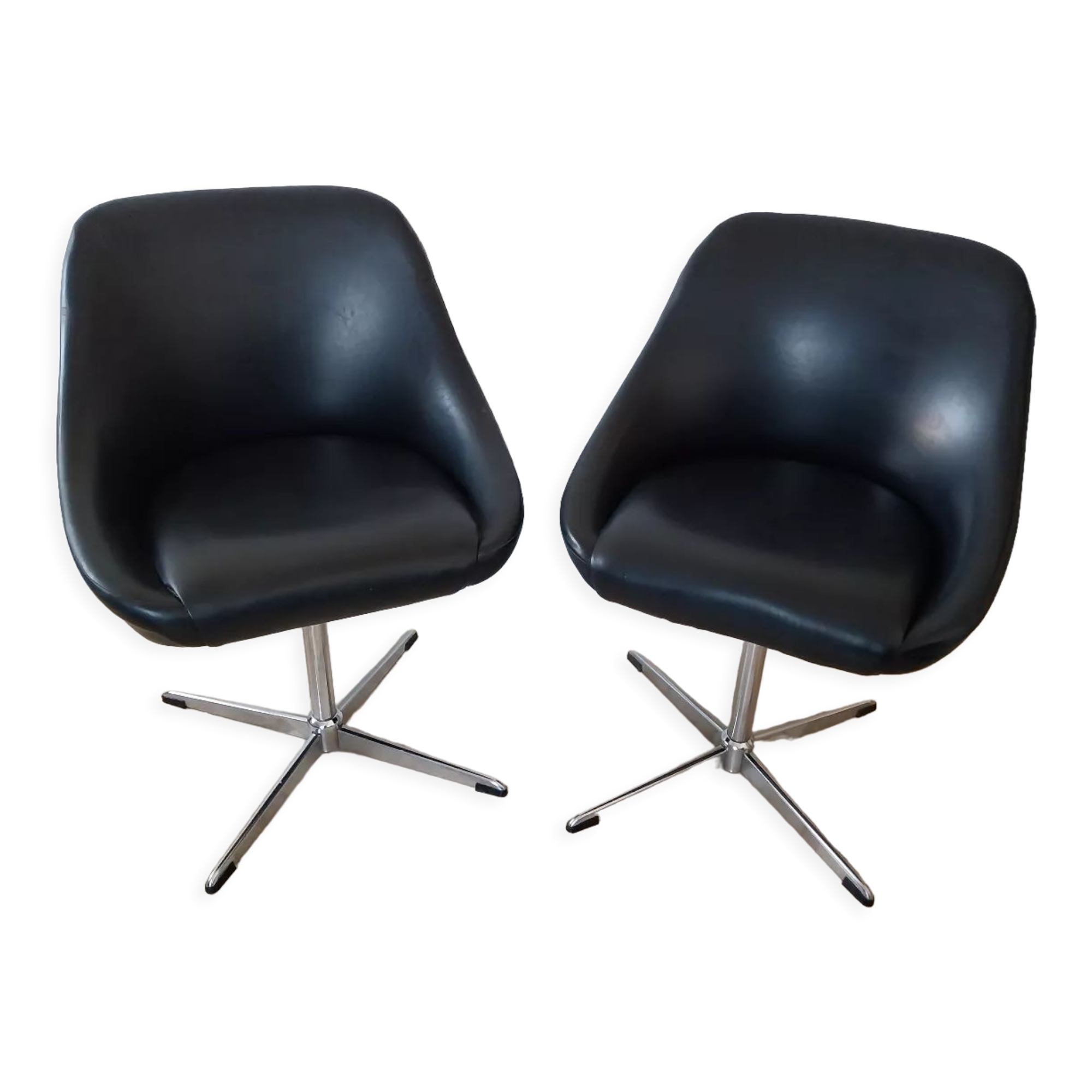 Fauteuils pivotant années 70