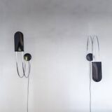 Pair of Design Wall Sconces "Gesto" , Bruno Gecchelin for Skipper, 1970s