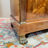 Flamed mahogany buffet in empire style return from egypt 19th century