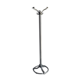 Stainless steel coat rack and cast aluminum twentieth century