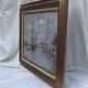 Signed framed painting Oil on canvas “Honfleur” dimensions: height -49cm- width -63 cm-