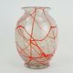 loetz klostermühle art deco glass VASE 1930s orange white and clear glass
