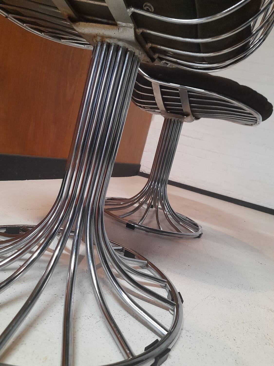 2 chaises Gastone Rinaldi modèle Margot années 60