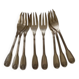 8 small Argental goldsmith forks