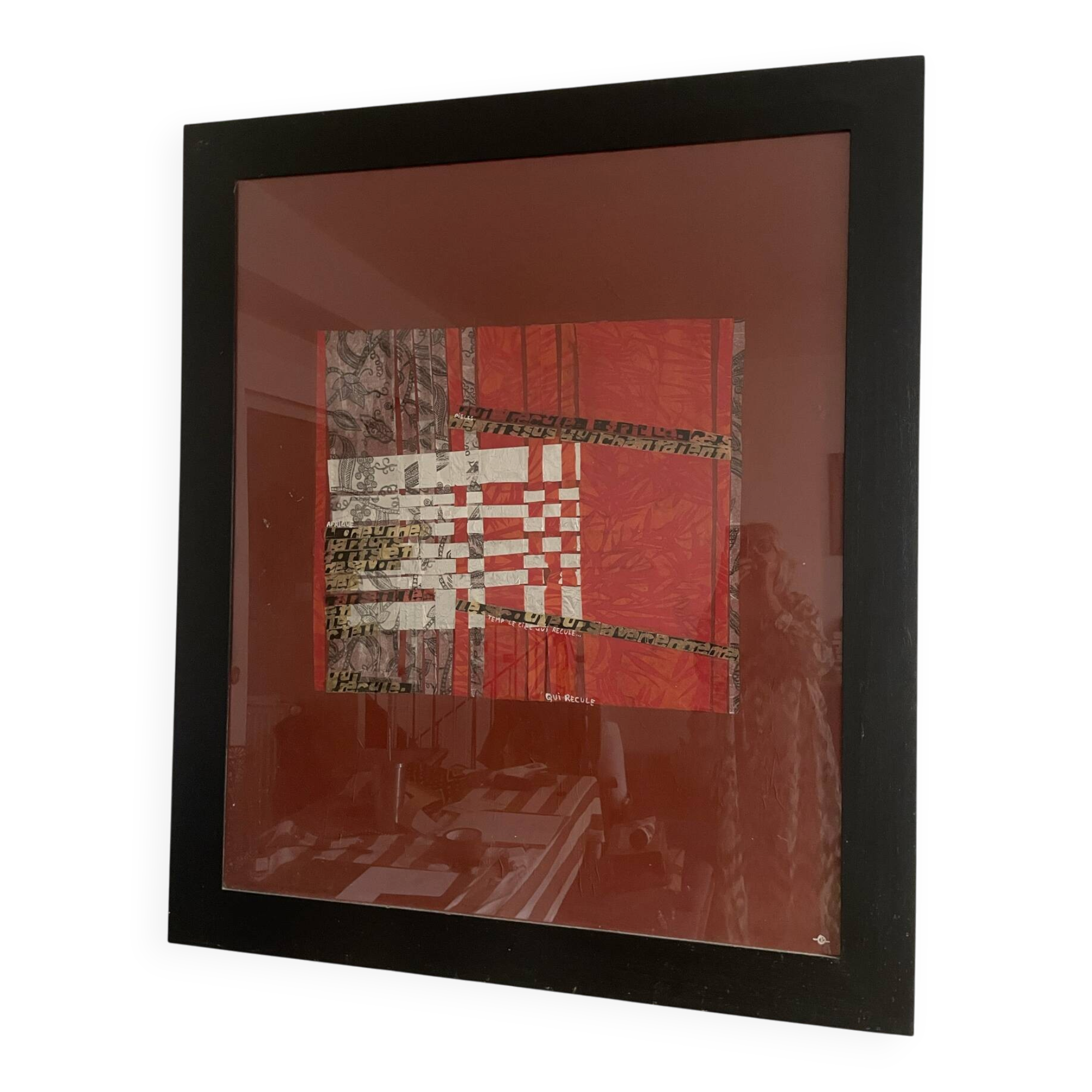 Large frame, wood, Brigitte Mahon.