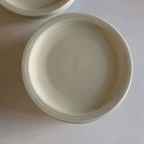 Set of 10 Havilland ivory modernist dessert plates 1960