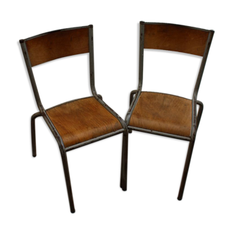 Pair of school chairs