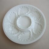 6 porcelain oyster plates Tharaud Limoges