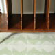 Louis XVI style music cabinet in walnut, 20th century.