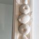 Unique decorative plaster mirror with fruit decorations