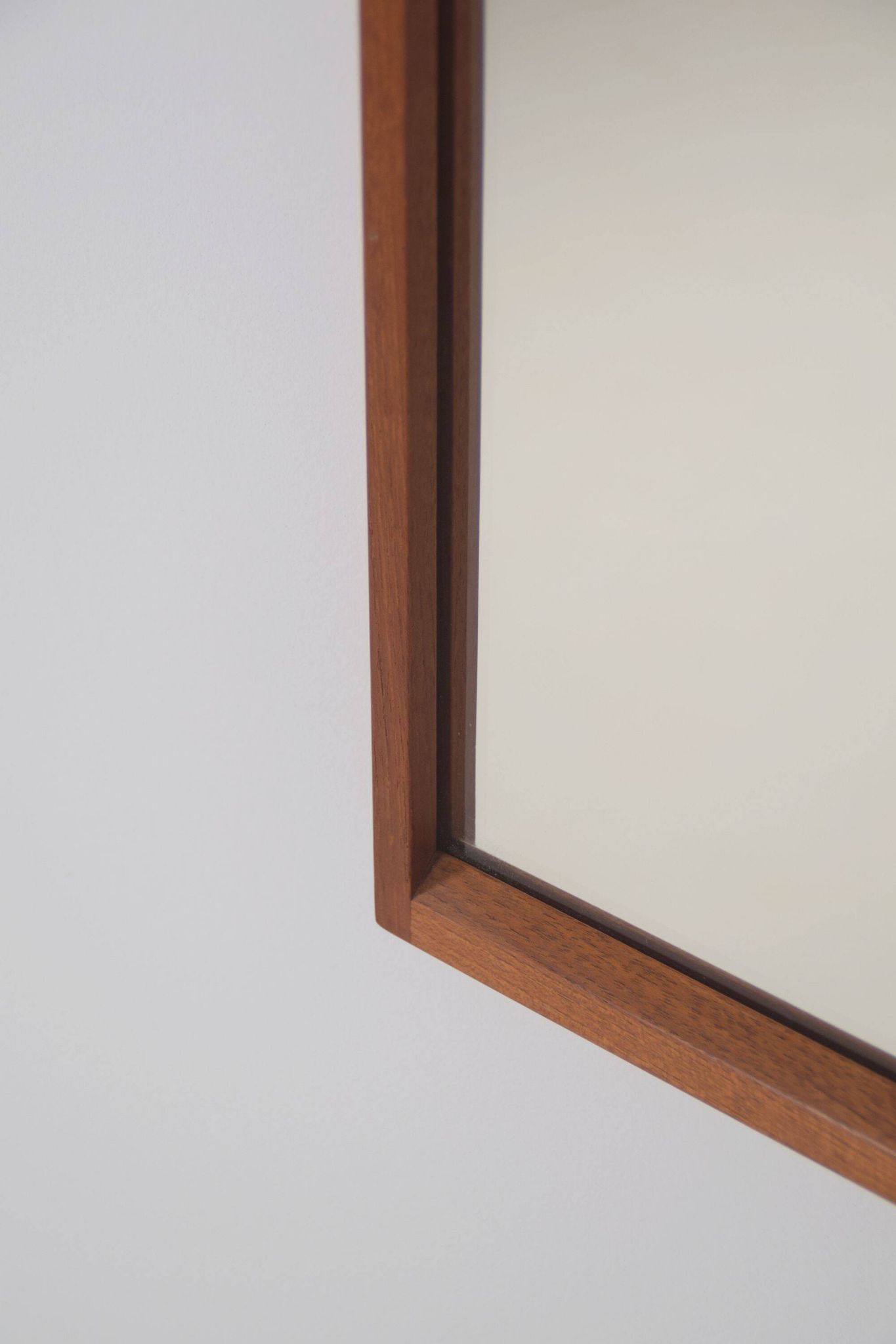 Danish teak mirror by Kai Kristiansen for Aksel Kjersgaard, 1960s