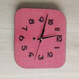 Pendulum in red and black formica, vintage, 1950s, functional