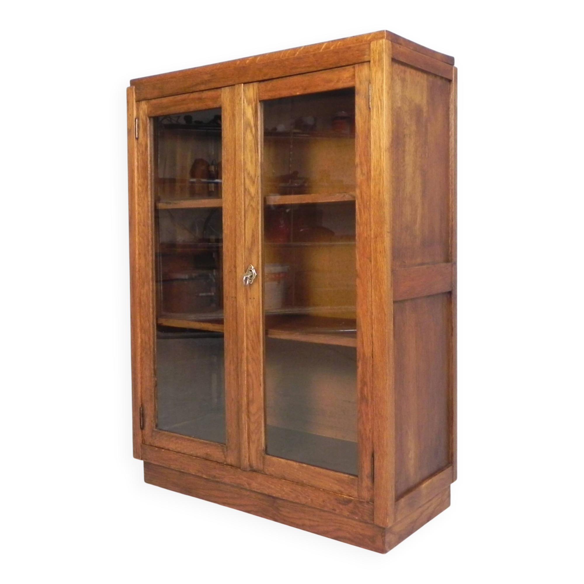 Petit meuble vitrine avec 2 portes, années 1930