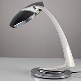 Fase Boomerang 2000 lamp in white and chrome, 1960s