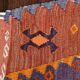 Red & Green Wide Turkish Runner Rug, 163x169cm