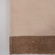 Turkish flat-weave hemp rug off-white with stripes 160 x 332 cm