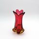 Murano Vase Organic Red Yellow 21cm 1.1kg