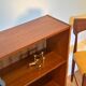 Bibliothèque scandinave basse vintage en teck « Ellen »