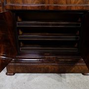 Small Secretary in Burl Mahogany Veneer, Restoration Period – Early 19th Century