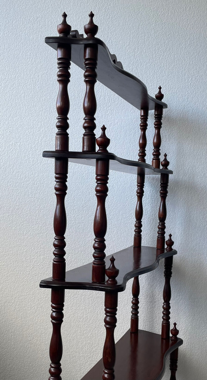 Library - turned wooden shelf