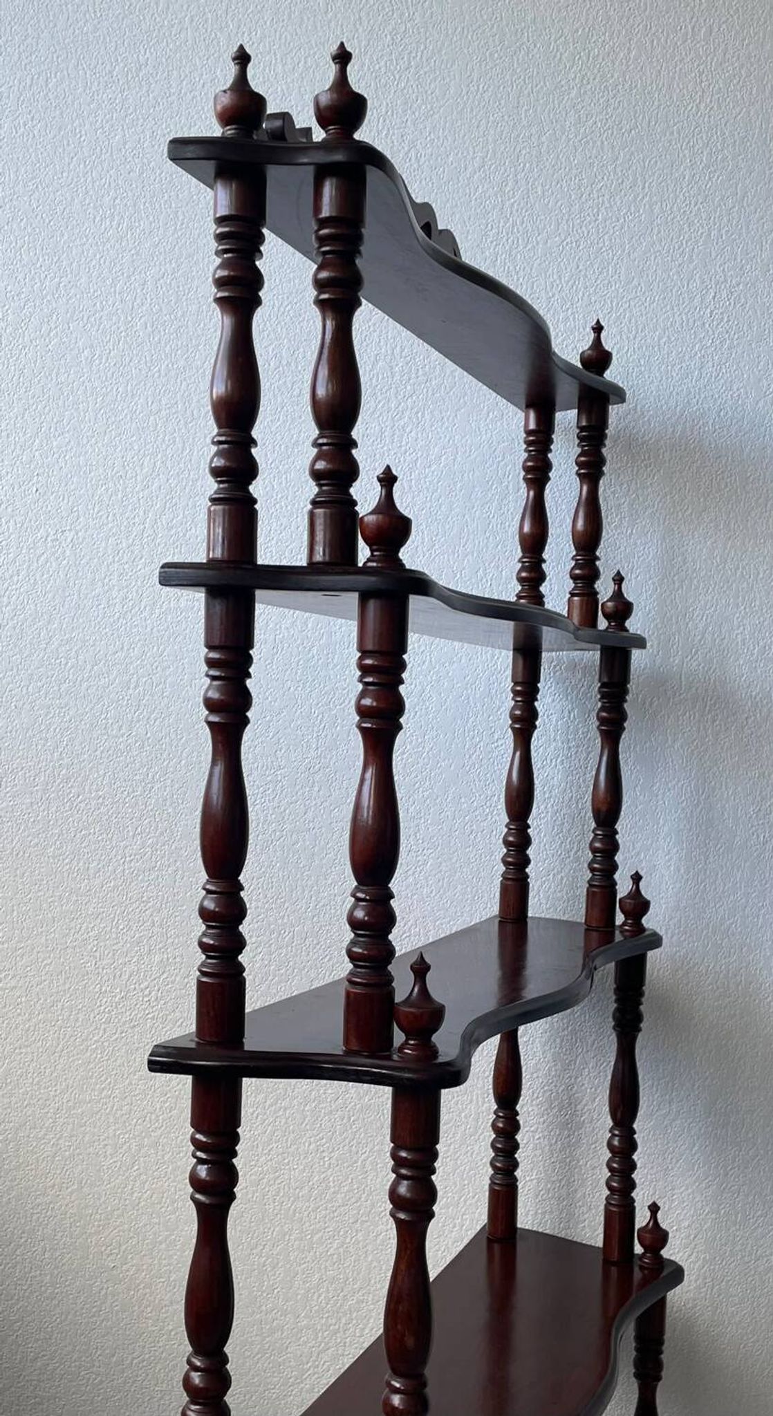Library - turned wooden shelf