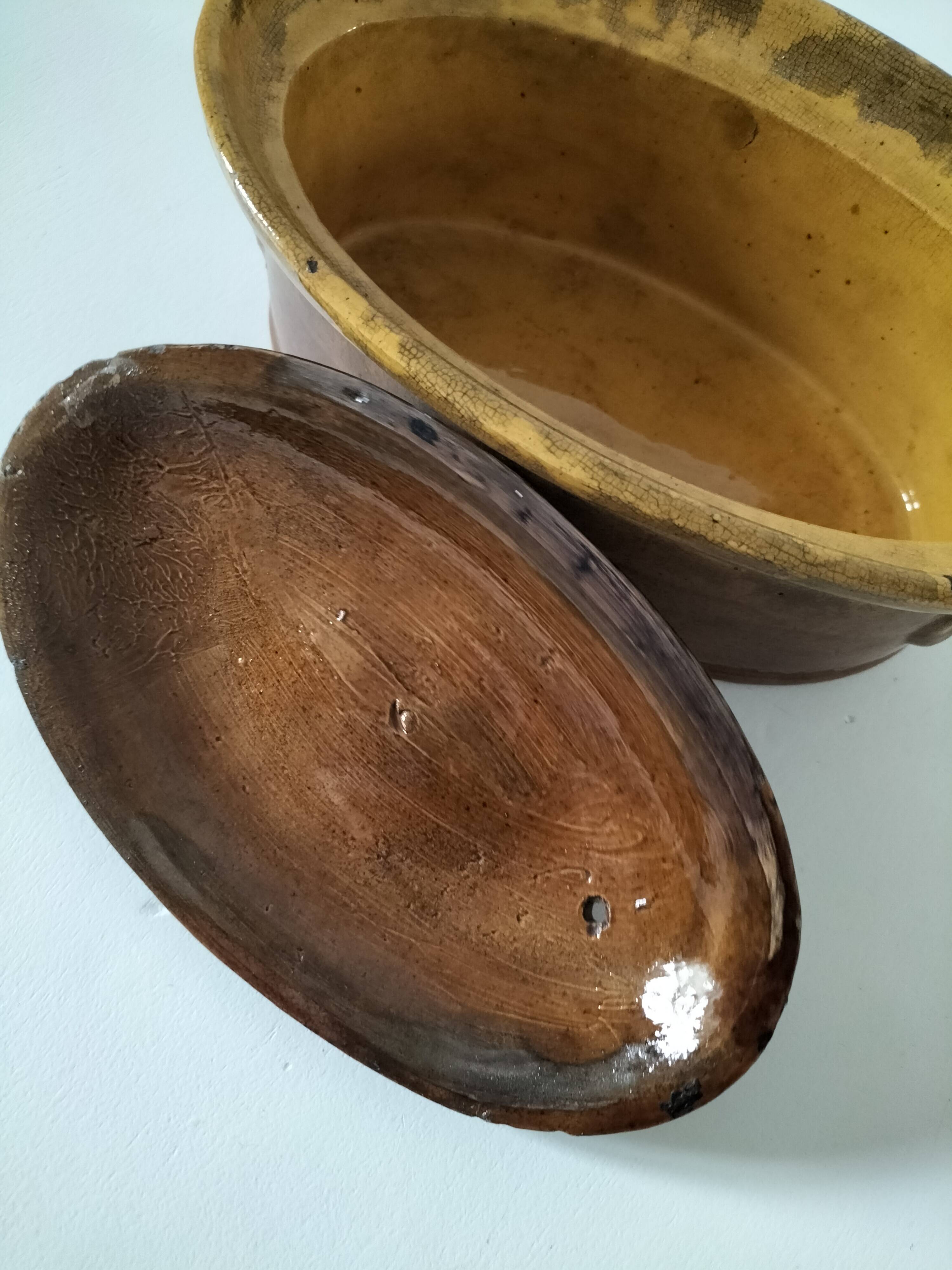 Vintage terrine in glazed earthenware La Bourguignonne n°6