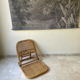 Rattan floor chair - deckchair