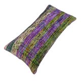 Vintage turkish kilim cushion cover , 30 x 60 cm