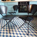 Set of 3 Ikea Sebastian folding chairs by Niels Gammelgaard