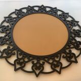 Mirror year 70 black plastic