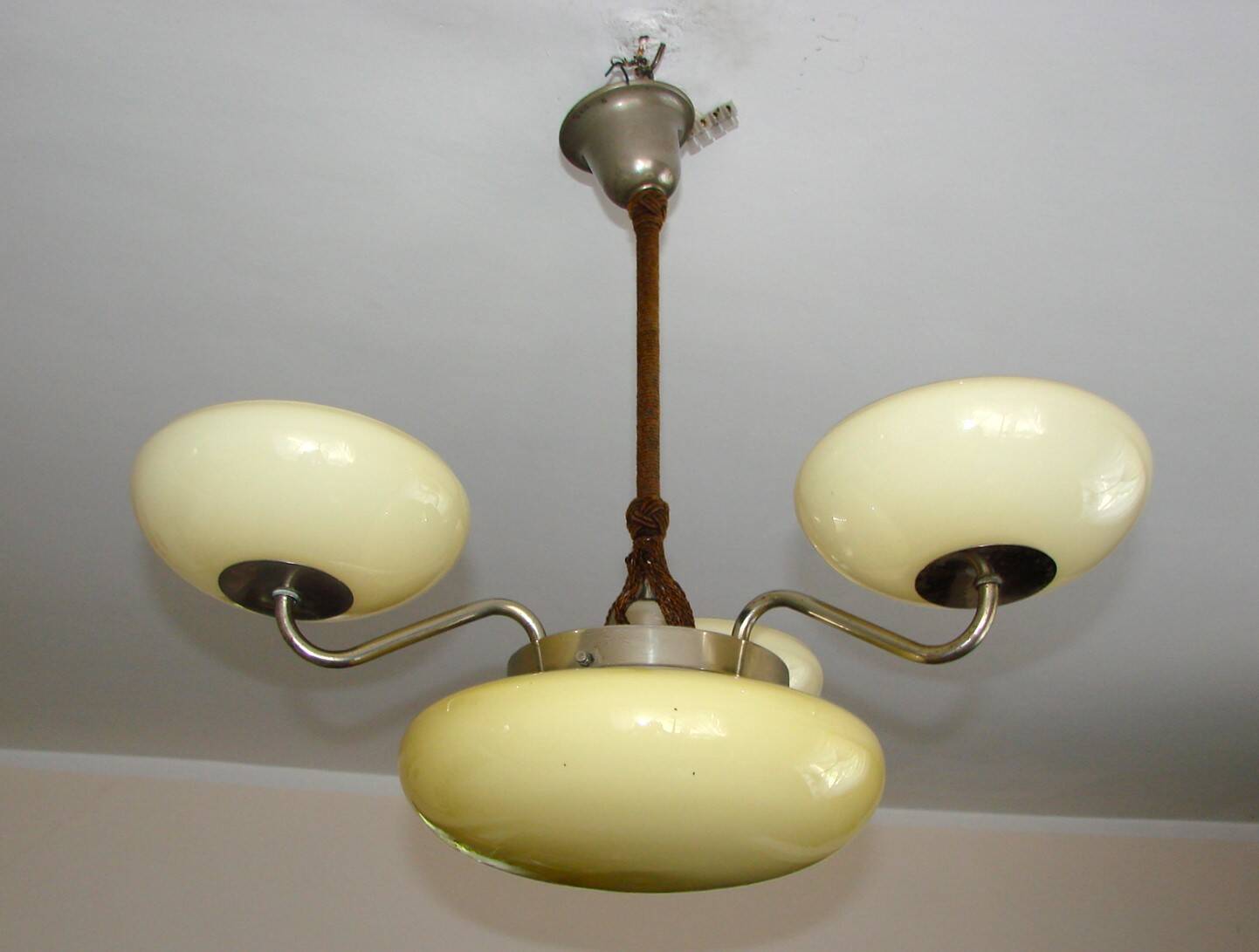 Art deco chandelier, 1940's.