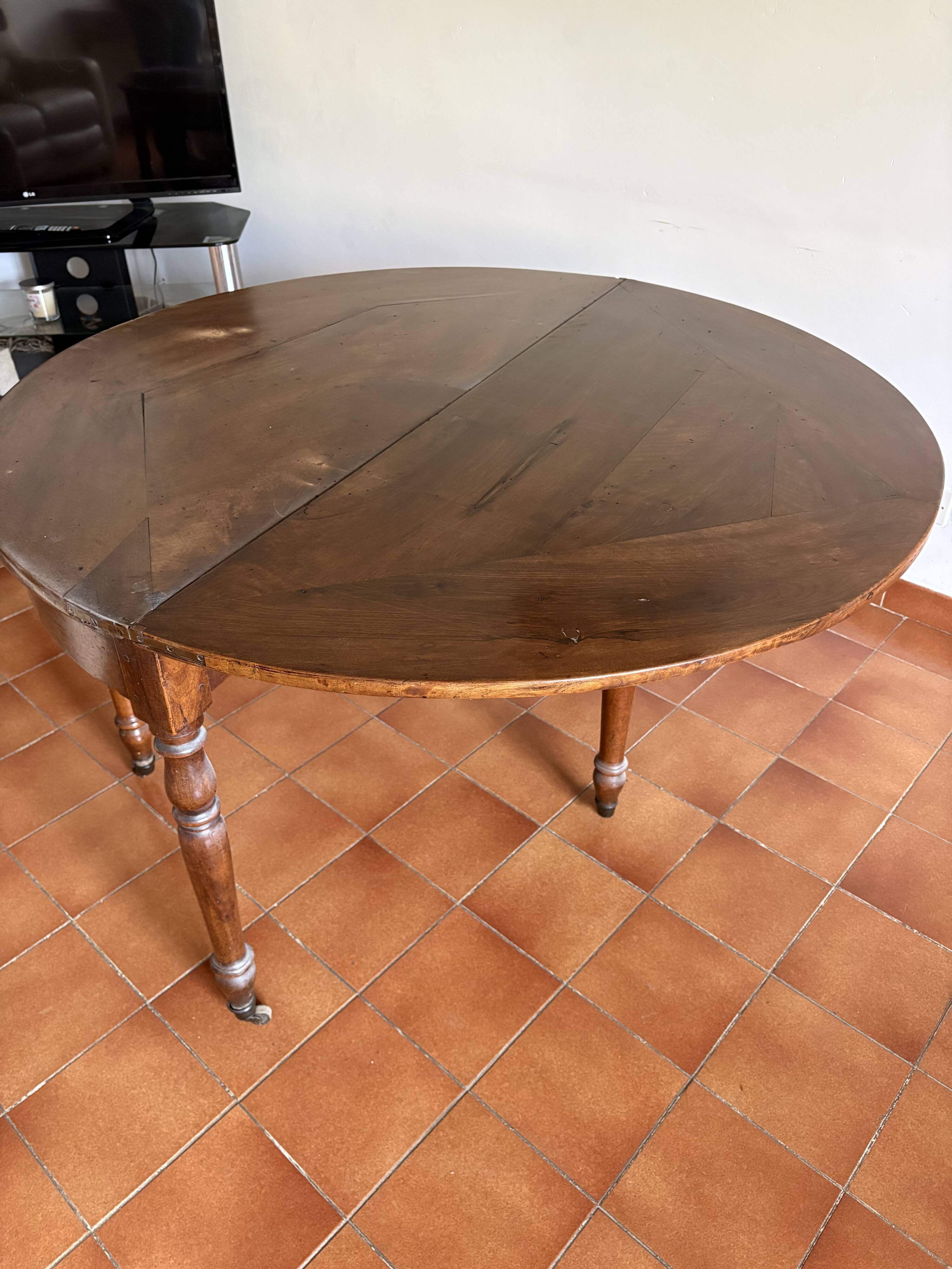 Folding table / half-moon console Solid Wood
