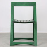 Vintage green folding chair