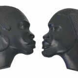 Sculptures profils africains en ébène