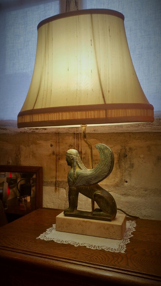 Sphinx lamp by Le Dauphin 80s