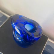 Magnifique vase vintage murano bleu