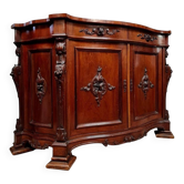 Buffet galbé toutes faces époque Napoleon III en acajou