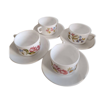 Lot de 4 tasses arcopal