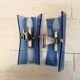 Pair of walllamps 70s blue glass