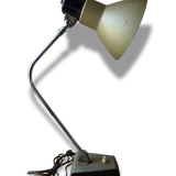 Desk lamp, workshop, khaki metal, 1960s