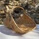 Woven wicker log basket