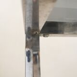 Chrome and glass coffee table 1970 Neoclassical style