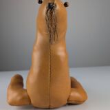 Leather Seal Decorative Sculpture Vintage 1970s