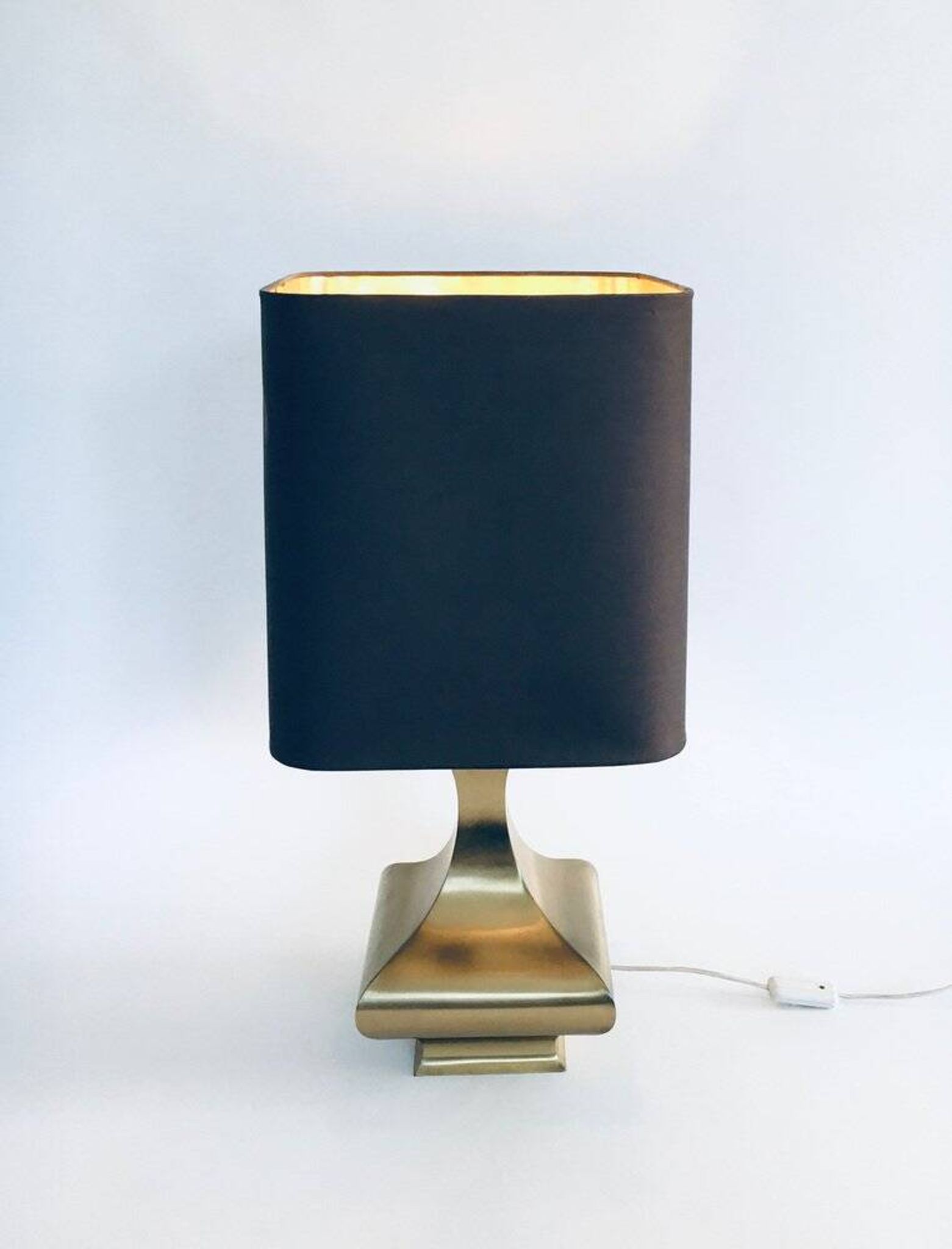 Hollywood Regency Style Brass Table Lamp, 1970s